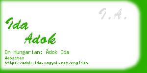 ida adok business card